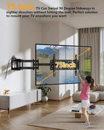 Load image into Gallery viewer, TV Wall Bracket with 1080mm Extra Long Articulated Arm, Heavy Duty XXL Long Reach Full Motion TV Wall Mount with Swivel Tilt Extend