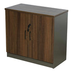 Load image into Gallery viewer, Two Door Office Cupboard With Two Shelves For Organized Storage - Brown-GCC Home Center