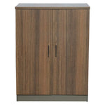 Load image into Gallery viewer, Two Door Office Cupboard With Two Shelves For Organized Storage - Brown-GCC Home Center