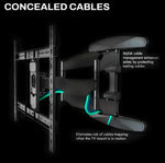 Load image into Gallery viewer, Ultra Strong TV Wall Bracket Mount Double Arm Tilt & Swivel for 40-85 Inch (100-115.5cm) LED LCD OLED Plasma & Curved Screens with Cable Managment - Up to VESA 600mm(w) x 400mm(h) - Max Load 50kg