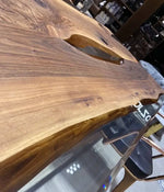 Load image into Gallery viewer, Unique Live Edge Resin Dining Table Top San - Natural Walnut Wood