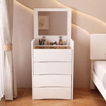 Load image into Gallery viewer, Vanity Mirror with Lights Makeup Desk 90° Folding Vanity Set with Drawers and Stool Storage Dressing Table-GCC Home Center