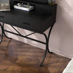 Load image into Gallery viewer, Vanity Table with Lighted Mirror, Modern Makeup Vanity Table with 10 Lights Makeup Desk 4 drawer Storage-GCC Home Center