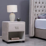 Load image into Gallery viewer, Velvet Single Drawer Night Stand