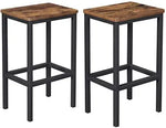 Load image into Gallery viewer, Vintage Style Rustic Brown Bar Stools - Set of 2-GCC Home Center