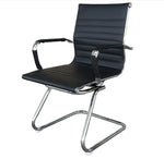 Load image into Gallery viewer, Visitors Office Chair, Waiting Room & Reception PU Chair - Black-GCC Home Center