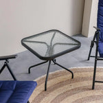 Load image into Gallery viewer, Vista Blue 3-Piece Balcony Bistro Set β 1 + 2 Seater Outdoor Chairs with Coffee Table, All-Weather Garden Furniture**