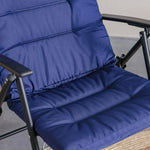 Load image into Gallery viewer, Vista Blue 3-Piece Balcony Bistro Set β 1 + 2 Seater Outdoor Chairs with Coffee Table, All-Weather Garden Furniture**