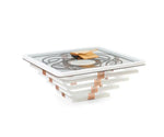 Load image into Gallery viewer, White Coffee Table With Tempered Glass Top