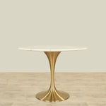 Load image into Gallery viewer, White Faux Marble Dining Table