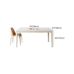 Load image into Gallery viewer, Whitewood Modern Slate Rectangle Dining Table Set with Four Legs and Solid Back Chairs , For 4 , Table & Chair(s), 5 Piece Set, Orange-GCC Home Center