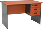 Load image into Gallery viewer, Wooden Office Desk MAF-WT140x70cM with 3 Drawer with 1 Drawer with Key lock simple desk easy to Install and easy to move anywhere good for home use office use etc. (Cherry)