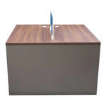 Load image into Gallery viewer, Workstation For Two People (x2) with Side Drawers - Brown-GCC Home Center