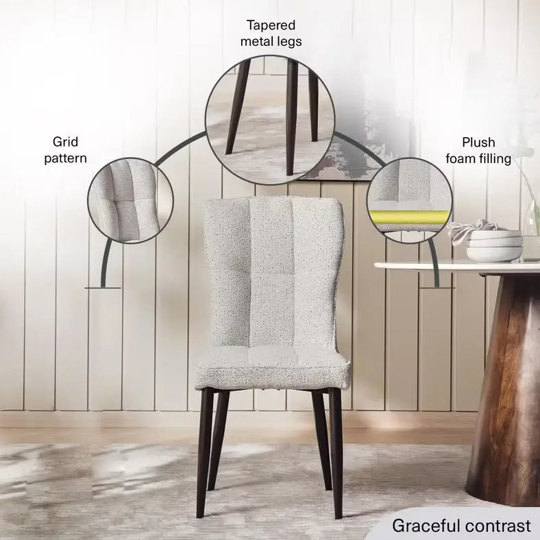 1+10 Seater Dining Set with Boca Chairs – Grey Mist