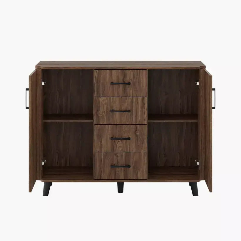 1.2 Meter 2-Door Sideboard with 4 Drawers