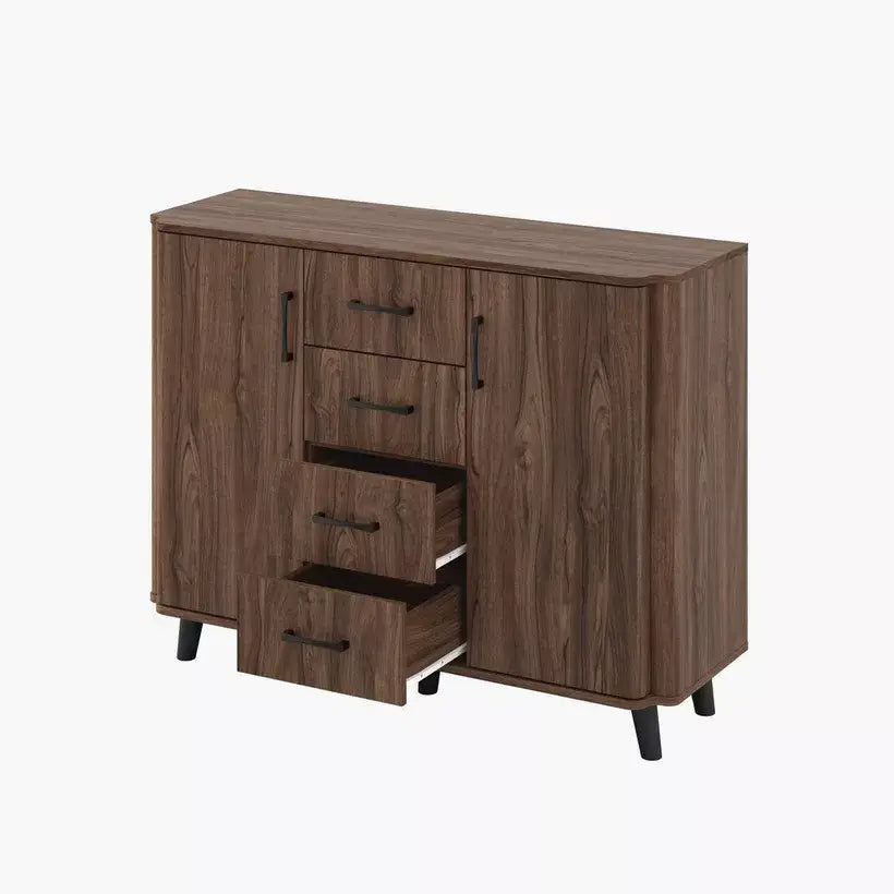1.2 Meter 2-Door Sideboard with 4 Drawers