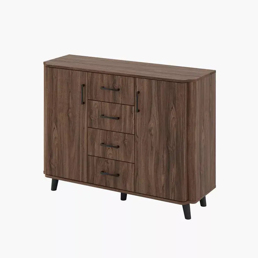 1.2 Meter 2-Door Sideboard with 4 Drawers