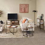 Load image into Gallery viewer, 1.3 Metre Glass Top TV Unit for TVs up to 55 inches