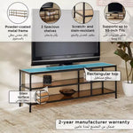 Load image into Gallery viewer, 1.3 Metre Glass Top TV Unit for TVs up to 55 inches