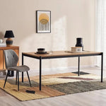 Load image into Gallery viewer, 1+6 Seater Dining Set with Narumi Chairs – Natural Black