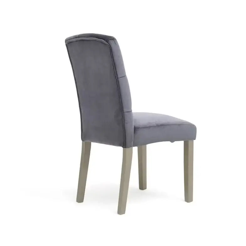 1+6 Seater Marble Dining Set with Elke Chairs – White (Marble Top)