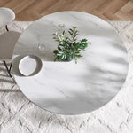 Load image into Gallery viewer, 1+6 Seater Round Dining Set with Corina Chairs – White