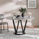 Load image into Gallery viewer, 1+6 Seater Round Dining Set with Corina Chairs – White