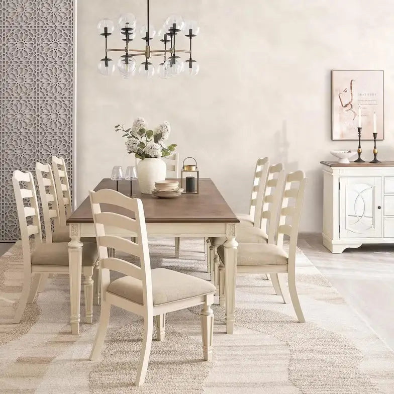 1+8 Seater Dining Set with Arcadian Chairs – White Natural
