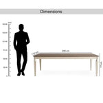 Load image into Gallery viewer, 1+8 Seater Dining Set with Arcadian Chairs – White Natural