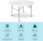 Load image into Gallery viewer, 1.8M (6 Ft) Round Folding Card Table For Indoor And Outdoor – White