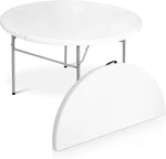 Load image into Gallery viewer, 1.8M (6 Ft) Round Folding Card Table For Indoor And Outdoor – White