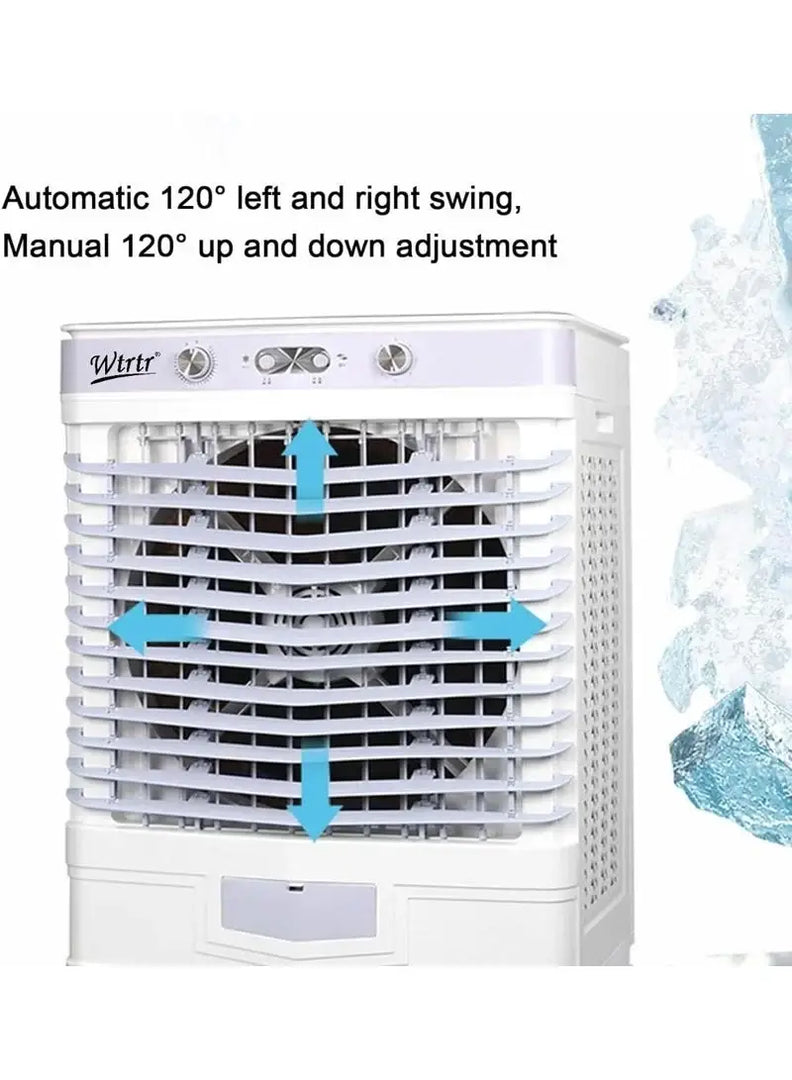 100L Heavy‑Duty Industrial Air Cooler – 3‑in‑1 Evaporative Cooling Fan, 3 Wind Speeds, LED Control, Portable Indoor/Outdoor Air Conditioning System, Floor‑Standing Home Cooler