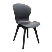 Jilphar Furniture Polypropylene Dining Chair Black, JP1027-GCC Home Center