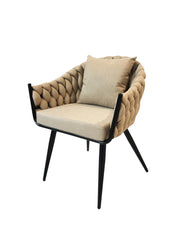 Jilphar Furniture Rope Weaving Outdoor Dining Chair JP1187B-GCC Home Center