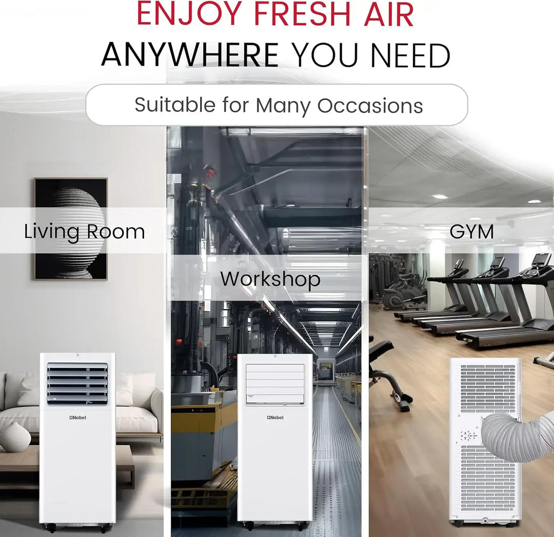 12000 BTU Portable Air Conditioner | 3-in-1 Cooling, Fan & Dehumidifier