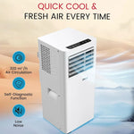 Load image into Gallery viewer, 12000 BTU Portable Air Conditioner | 3-in-1 Cooling, Fan &amp; Dehumidifier