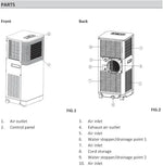 Load image into Gallery viewer, 12000 BTU Portable Air Conditioner | 4 Modes &amp; 3 Fan Speeds