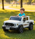 Load image into Gallery viewer, 12V Electric Ride-On Land Cruiser SUV Jeep - 2-Seater with Trunk - White
