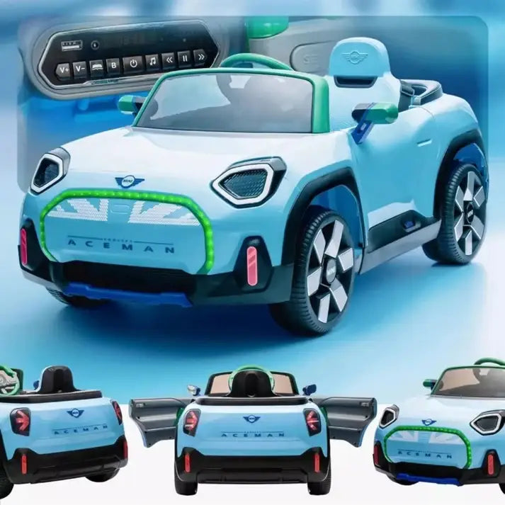 12V Mini Aceman Electric Ride-On Car - Convenient Parental Remote Control