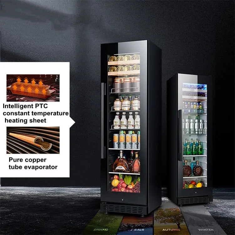 150L Constant Temperature Wine Cabinet,Beverage Cooler,Embedded or Standalone Household Refrigerators,0-22℃ Wine Cellar