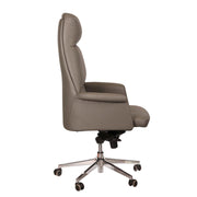 Luxury PU leather High Back Office Chair With Height Adjustable And Swivel Wheels-GCC Home Center
