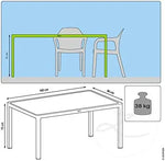 Load image into Gallery viewer, 160 x 90 cm Dining Table - Rattan Look White-GCC Home Center