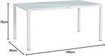 Load image into Gallery viewer, 160 x 90 cm Dining Table - Rattan Look White-GCC Home Center