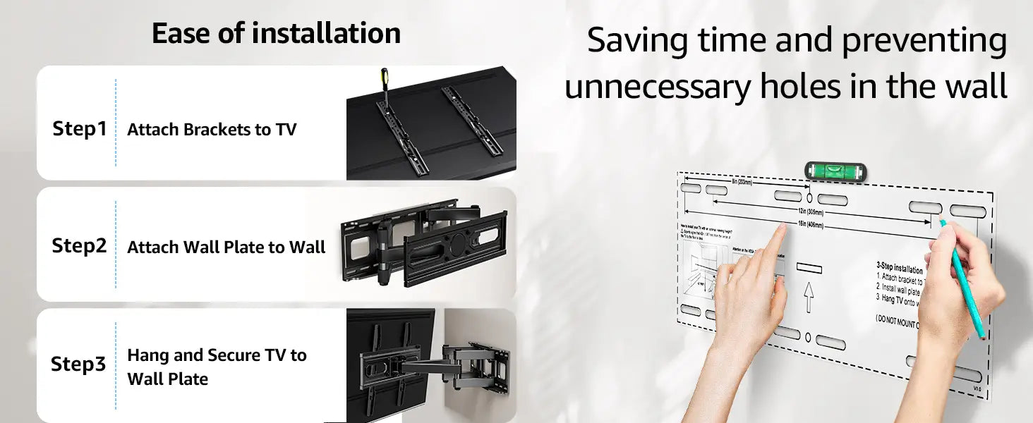 Full motion TV mount