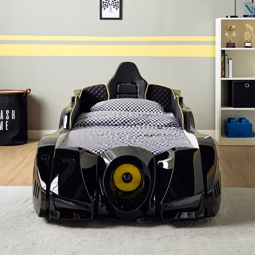 Bat Car Bed For Kids - 90x190 cm-GCC Home Center