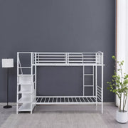 Single Bunk Bed with Steps - 90x190 cm-GCC Home Center