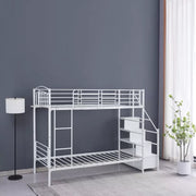 Single Bunk Bed with Steps - 90x190 cm-GCC Home Center