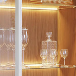 Load image into Gallery viewer, 2-Door Curio Cabinet with LED Light