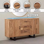 Load image into Gallery viewer, 2-Door Live Edge Solid Wood Sideboard with 3 Drawers