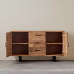 Load image into Gallery viewer, 2-Door Live Edge Solid Wood Sideboard with 3 Drawers